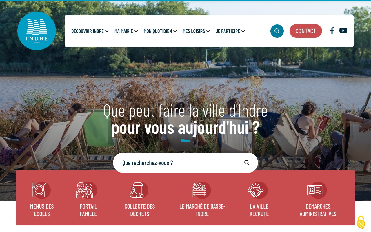 Site de la commune d'Indre