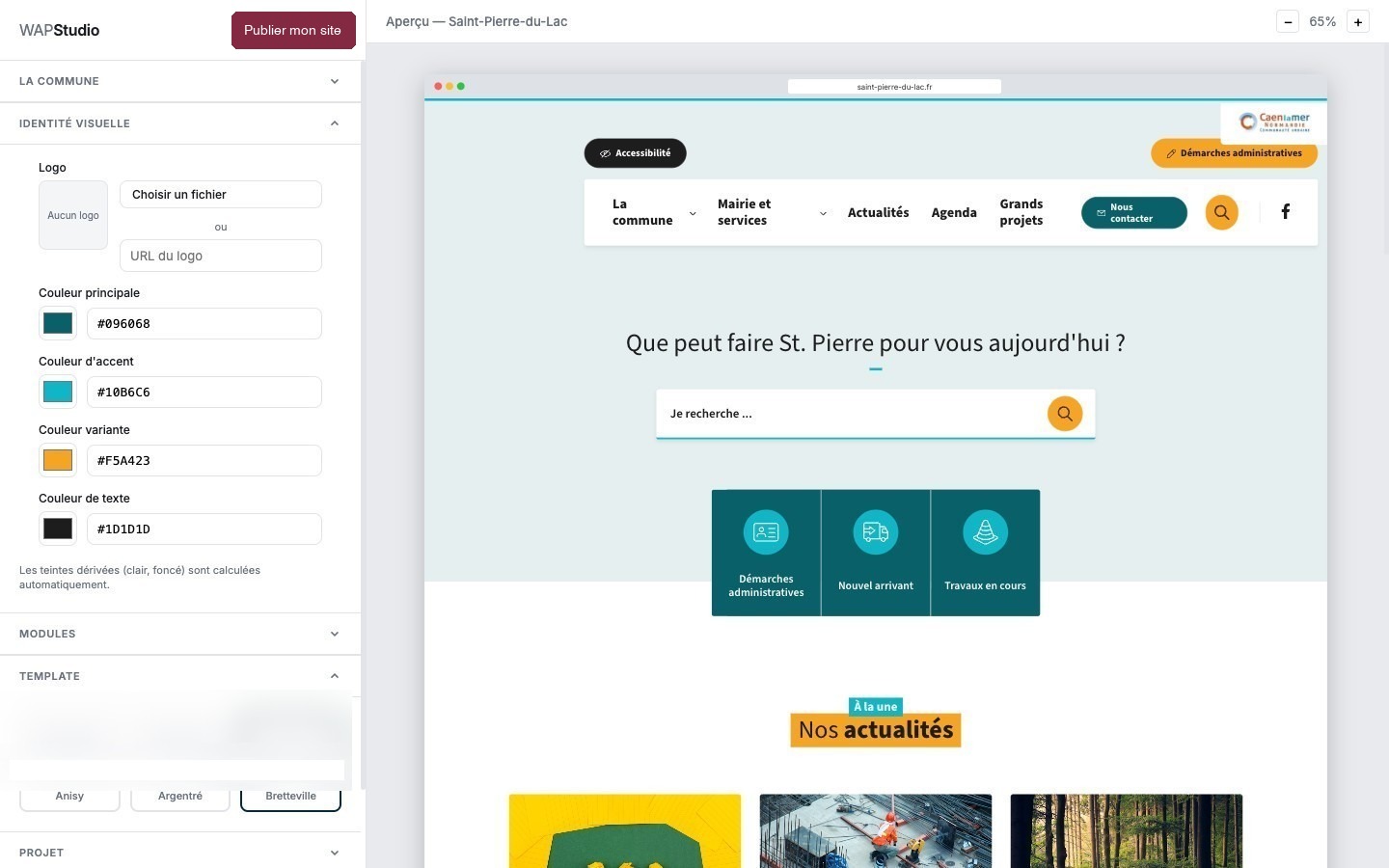Studio CityWAP — template Bretteville